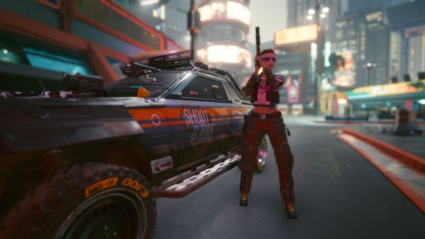 В опасном городе.. Cyberpunk 2077