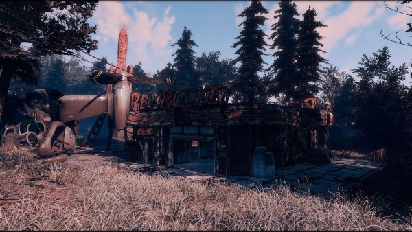 Стоянка грузовиков Red Rocket.. Poselenia Windfire