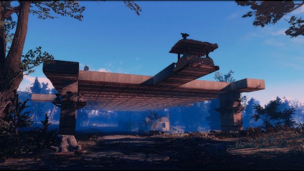 Постройка на одной из быстрых заправок Red Rocket.