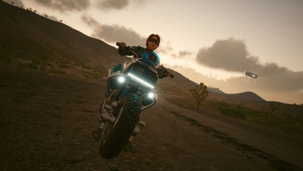 На мотике.. Cyberpunk 2077