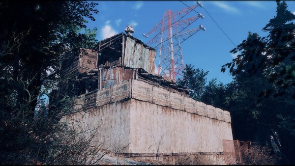 Одна из хижин в поселении.. Poselenia Windfire Fallout-4