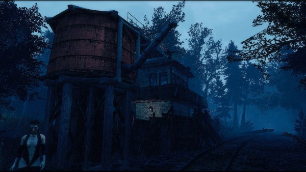 Поселение у железной дороги.. Poselenia Windfire Fallout-4