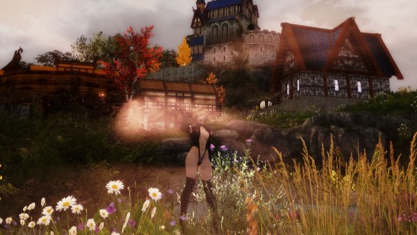 На фоне Вайтрана.. Skyrim LE тестовое