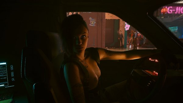 В машине.. Cyberpunk 2077 глазами Windfire