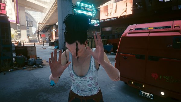 Спасенная бедняжка.. Cyberpunk 2077 глазами Windfire