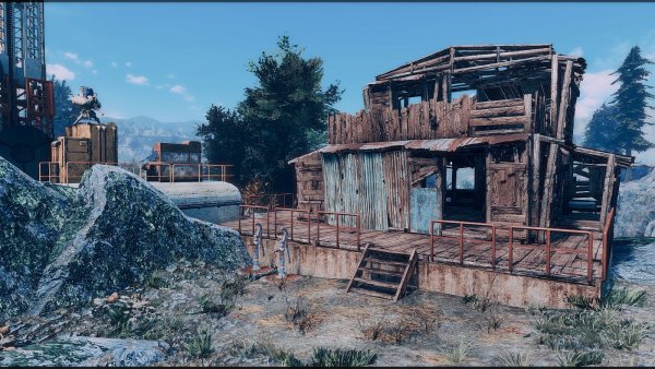 Новое поеселение у радиовышки. Poselenia Windfire Fallout-4