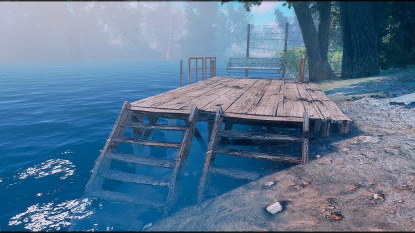 Причал для отдыха и купания.. Poselenia Windfire Fallout-4