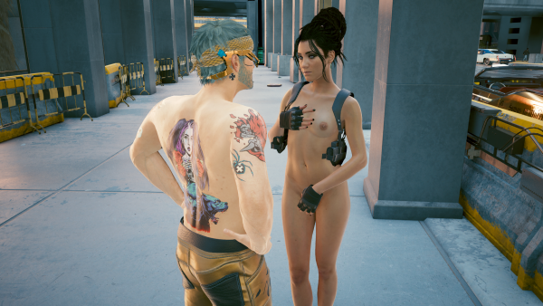 Панам:-"Прости, но кто-то украл всю мою одежду".