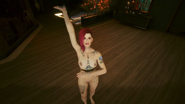 Дома голышом.. Cyberpunk 2077 глазами Windfire