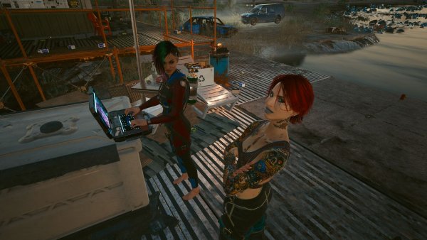 С подругой.. Cyberpunk 2077 глазами Windfire