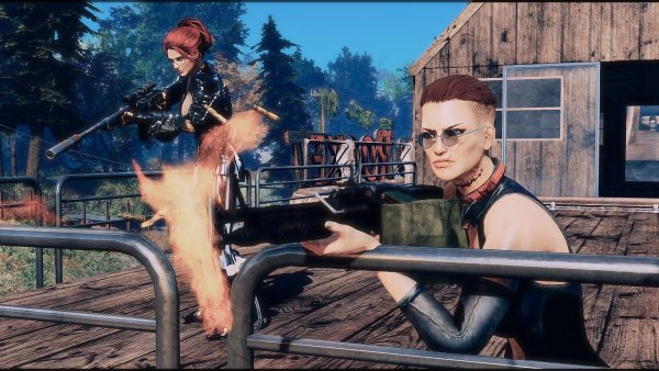 КЕЙТ и Вамп защищают дом.. Fallout-4 (Сборка 7.5)