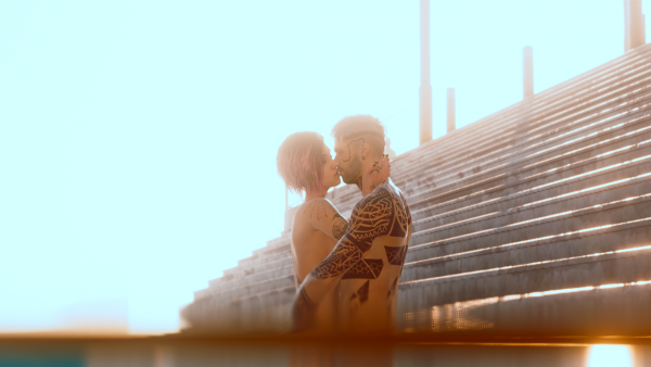 Ви и Джуди, уехав, из Найт-Сити с кланом "Альдекальдо".