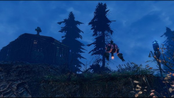 Хижина в лесу.. Poselenia Windfire Fallout-4