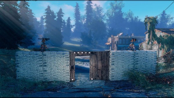 Вход в поселение.. Poselenia Windfire Fallout-4