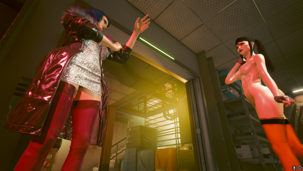 Эвелин и Ви перед заданием "Похищение".