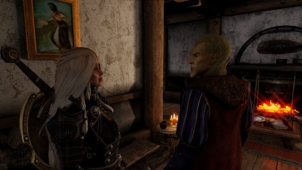 Картину вернули ) Эльфик остался жив) Есть и другая концовка)