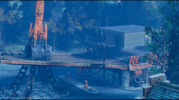 С высокой крыши вид.. Poselenia Windfire Fallout-4