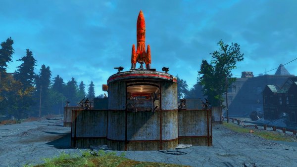 Укрепленная Красная Ракета.. Poselenia Windfire Fallout-4