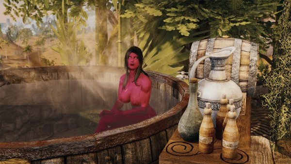 К КОРТИ приехала подруга, погостить ;) Skyrim SE (Тропики 7.0)