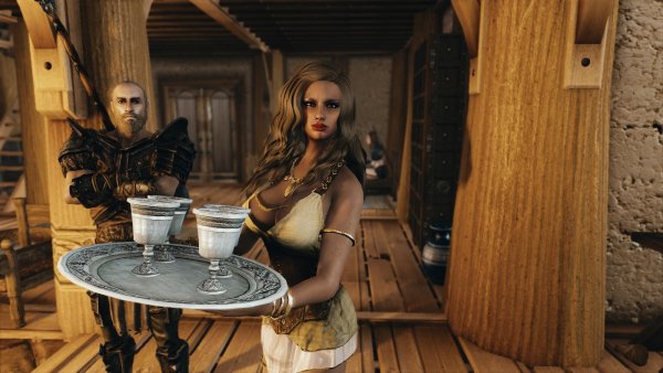 Девица в таверне.. Skyrim SE (Тропики 7.0)