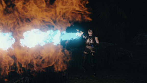 Велена с огнём Хладной Гавани.. Skyrim SE (Тропики 7.0)
