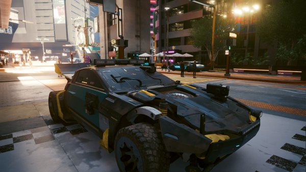 В центре города.. Cyberpunk 2077