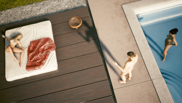 Панам, Ви и Альт загорают и купаются - 1.