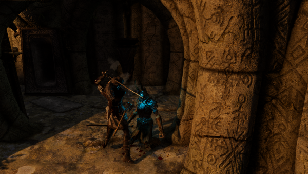 ГГ пробивается в Скульдафне)