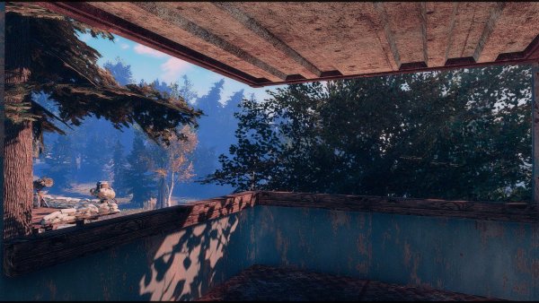 Балкон в поселении.. Poselenia Windfire Fallout-4