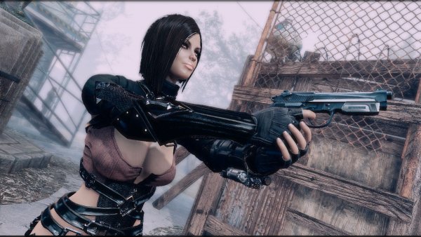 Нора носит Беретту. Fallout-4 (Сборка 8.5)