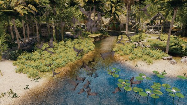 Вид на Ривервуд глазами вампира.. Skyrim SE (Тропики 7.0)