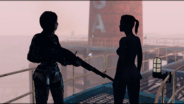 На крыше "Корвеги".. Fallout-4 (Сборка 8.5)