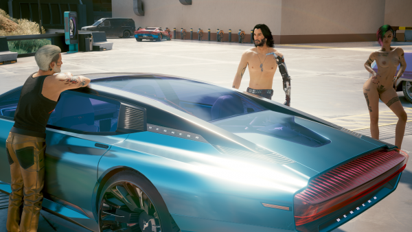 Джонни топлес, Джуди и Ви.