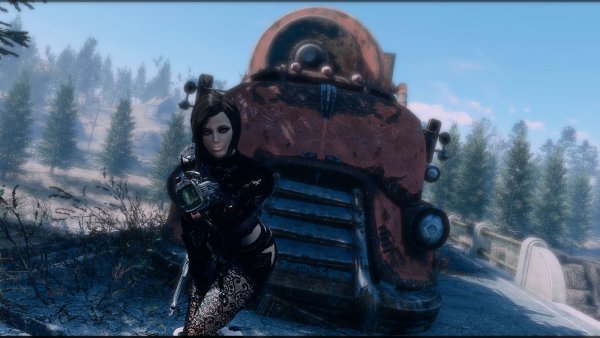 НОРА возле грузовика.. Fallout-4 (Сборка 8.5)