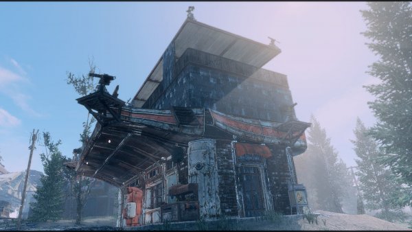 Поселение на крыше Кр.Ракеты Квинси.. Poselenia Windfire