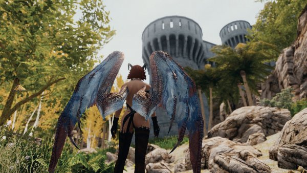 У замка Стражи Рассвета.. Skyrim SE (Тропики 7.0)