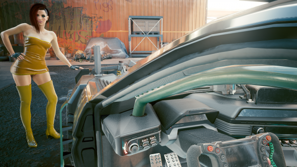 Джонни показал красотке Ви бесплатный спорт-кар -5.