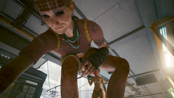 Бесстыжая бомжиха и Ви.