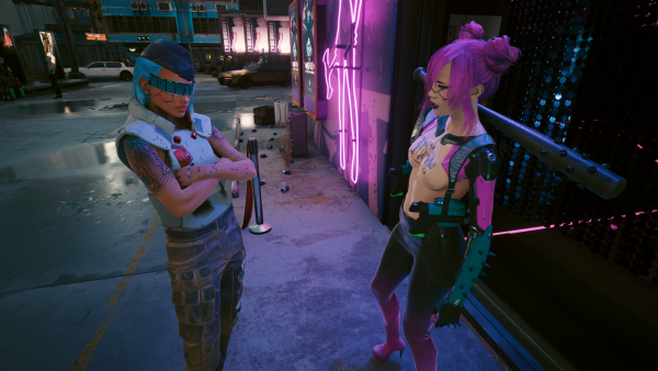 Пришла в бар Лиззи.. Cyberpunk 2077
