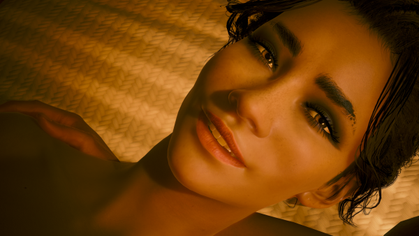 Умоляющий и одновременно благодарный взгляд Панам.