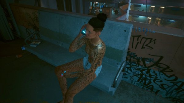 Девчуха нэйкед.. Cyberpunk 2077