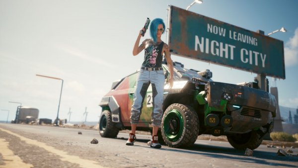 Точка вьезда в Найт Сити из региона.. Cyberpunk 2077