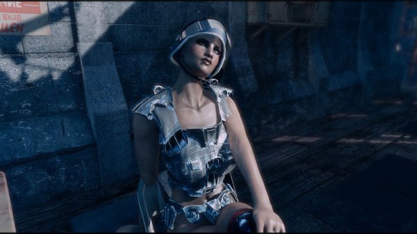 Поселенка на охранном посту.. Poselenia Windfire Fallout-4