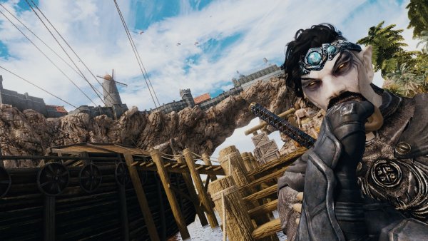 В порту Солитьюда - вампир превращается.. ))