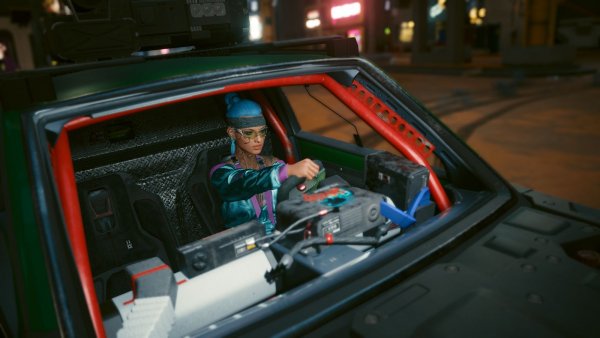 Ви входит в поворот на Геконе.. Cyberpunk 2077