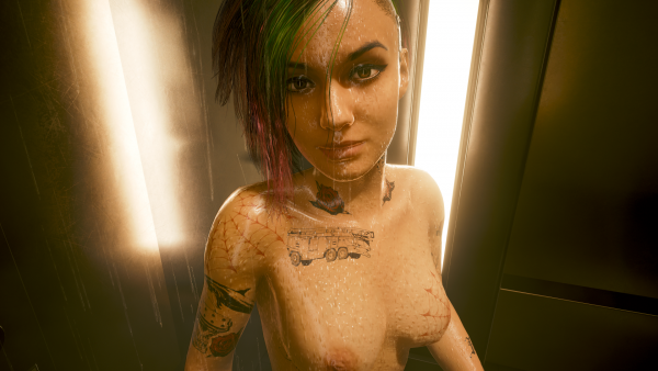 Милая Джуди в душе вместе с Ви.