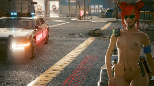 Панам и Ви приехали на забастовку нудистов -1.