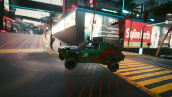 Пролетая над Найт Сити.. Cyberpunk 2077 глазами Windfire