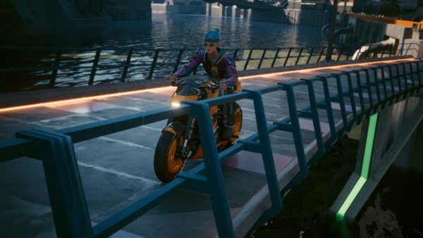 На мотике.. Cyberpunk 2077 глазами Windfire