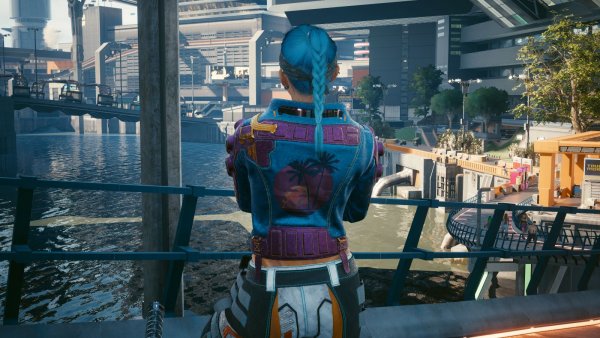 Vee, вписана в городской стиль.. Cyberpunk 2077 глазами Windfire